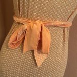 Abercrombie & Fitch NWOT  Orange Geometric Pattern Tie Waist Blouse Y2K Vintage Photo 3