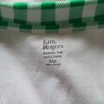 kim rogers Pink & White Gingham Check Contrast Collar Polo Size XXL Photo 5
