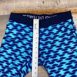 Nike Relay Print Dri-Fit Capri Running Tights Blue Aqua Medium Fold Over Photo 10