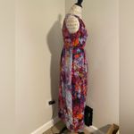 Vivienne Tam  silk maxi tank dress floral watercolor Photo 2