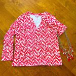 Lilly Pulitzer SET Odette Tunic Top Island Coral Treasure &Necklace Island Coral Photo 1