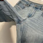 American Eagle  '90s Straight Jean Light Wash Ripped Rips High Waisted High Rise Photo 9