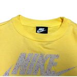 Nike Icon Clash semi cropped graphic top topaz yellow drawstring waist XS Photo 8