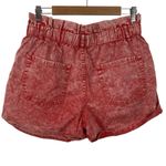 Wild Fable  High -Rise Pull-On Paperbag Shorts Dark Orange Cuffed Summer Medium Photo 6