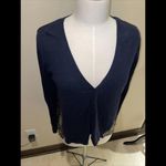 Anthropologie  Yellow Bird Cardigan Blouse Womens Long Sleeve Size L Asymmetrical Photo 4