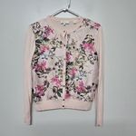 Ted Baker London KARLIA Long Sleeves Blossom Jacquard Cardigan in Nude Pink EUC Photo 1