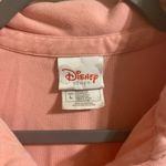 Disney VTG Womens Pink Coral Eeyore Store Long Sleeve Polo Size Large Photo 2