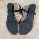 Thalia Sodi  Black Isaa Thong Wedge Ankle Strap Sandals Size 7 Photo 6