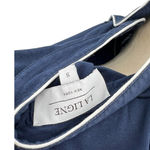 La Ligne Bonne Nuit Shirt Dress‎ Pajama Nightgown Long Sleeve Blue Size Small Photo 9