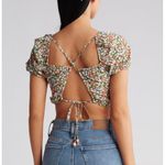 Maaji  Women's Ditsyduo Riley 2‎ Way Wear Beachwear Crop Top Size Medium Photo 4