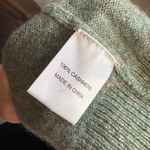 Tuckernuck Vneck Cashmere Sweater Womens Green Long Sleeve Medium Photo 5