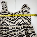 Motherhood Maternity  Stripe Fit & Flare Dress Women's M Sleeveless Black White Photo 4