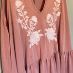 Anthropologie Alya peplum top in soft blush pink Small Photo 4