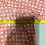 Emerson Fry Laurent Women's Blouse Pink Gingham Organic Cotton Peasant Top Small Photo 6