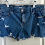 Old Navy  Blue Distressed Jean Shorts - Boyfriend Photo 0