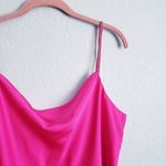 Rachel Zoe  Hot Pink Drape Front Cami with Rhinestone Drip Photo 2
