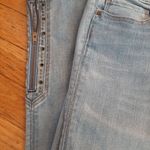 White House | Black Market WHBM Skinny Ankle Gold Studded Zippered Hem jeans sz 2 Photo 1