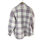 Lovers + Friends Revolve Conlee Quilted Shacket Pink Purple Size Medium Photo 4