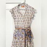 Oliphant Napa Ruffle Collar Button Floral Maxi Dress Purple Size M Photo 6