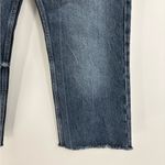 ZARA +Denim Women’s Jeans Size 28 USA 4 Raw Hem Cropped Wide Leg Blue size 28 Photo 5