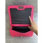 REBECCA MINKOFF Bag Crossbody Pink Chain Quilted Leather Love Shoulder Clutch Size M Photo 5