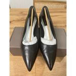 Franco Sarto Racer Pump Black Leather Size 8 Wide NIB Timeless Dressy Shoes Photo 5