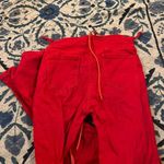 Edikted  Engine Lace Up Cutout Flared Jeans Cherry Red Western Small Photo 15