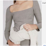 ZARA  Mini Shift Dress Brown Plaid Long Sleeve Square Neck Business Casual Sz M Photo 2