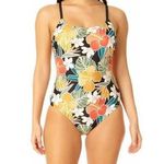 Hurley  Caribbean Dreamin Black Tropical One Piece Swimsuit NWT XS Style 1603047 Photo 0