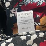 Saloni Zuri Dress Asymmetrical Silk Floral Size 4 Black Photo 9