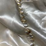 Antique Vintage Cream Satin and Lace Wedding Dress with Buttons Size XS White Photo 15