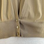 Talbots Vtg  L Cami Sweater Twin Set Button Cardigan Cottagecore Knit Beige Tan Photo 2