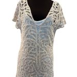 Boston Proper Ivory Crochet Dress Lot Bundle 2 Slip Dress under Stretch Sz M Photo 1
