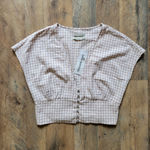 Urban Outfitters Anderson Gingham Crop Top Medium Photo 0