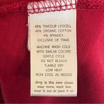 Horny Toad  Rosalinda Dress Size Medium Red Organic Cotton Blend Ruched Midi Photo 5