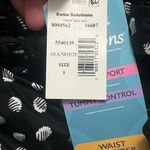 Swim Solutions One Piece‎ Swimsuit Women’s Size 8 Lace Up Black White Dots NWT Photo 6