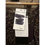 Pisarro Nights Beaded Mesh Gown with Jacket Size 12 Purple Photo 11