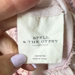 Spell & The Gypsy Wild Bloom Floral Mini Dress Blush Small Boho Festival Whimsy Pink Photo 9