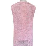 Lou & grey Pink Open Knit Sleeveless Sweater Vest Top Size S Cotton/Nylon Photo 1