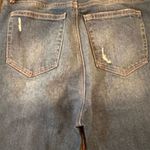 Loft THE KICK CROP Women's Size 27 Blue Distressed Cropped Flare Jeans Zip Fly Photo 12