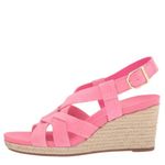 Cole Haan Cole Haan Crystal Wedge Leather Espadrille Strap Sandal, Pink, Size 9, NWOB Photo 6