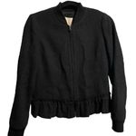 Rebecca Taylor  tweed knit black jacket size 2 Photo 1