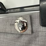 Tory Burch Straight Leg Grey Dress Pants Trousers size 14 Wool Blend Stretch Photo 2