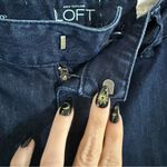 Ann Taylor  Loft Modern Flare Jeans in Deep Indigo Size 6P with 29” inseam Photo 2