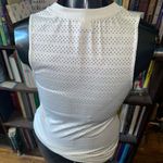 Zyia  white perforated athletic sleeveless sporty shirt Photo 1