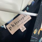 Philosophy NWOT‎  women’s black multicolor floral sleeveless stretch knee dress S Photo 2