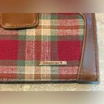 Longaberger  Plaid Wallet - Red, Green, and Brown with 2 option snap closure Photo 4