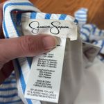 Jessica Simpson  Sunshine Stripe Retro Bikini Top Bluebell Stripe Size L NWT Photo 5