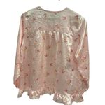 Solo Pink Pajama Set with Ruffle Trim Size M Photo 6