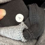 Lululemon Virasana Blanket wrap Jacket Funnel Neck Asymmetrical Zip Gray Size 4 Photo 6